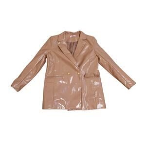 BuddyLove Pleather Pink Jacket Size Medium